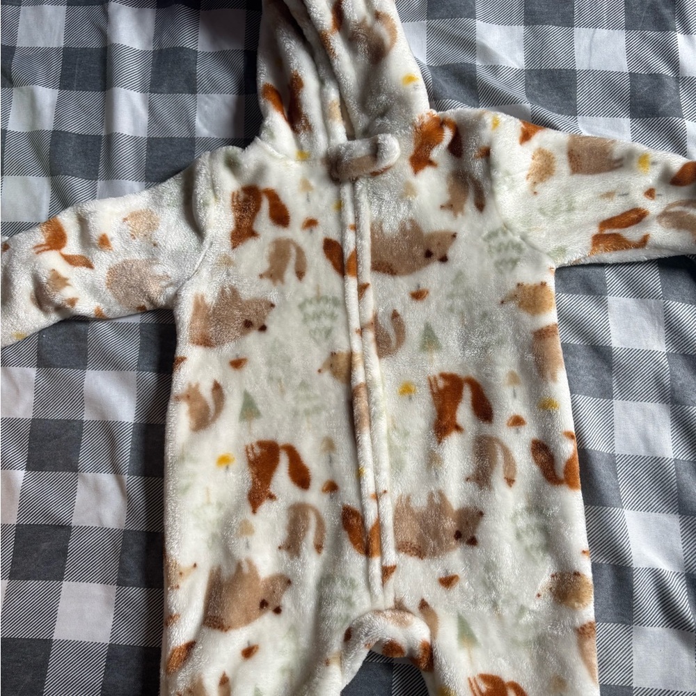 Cozy Kids Animal Print One Piece